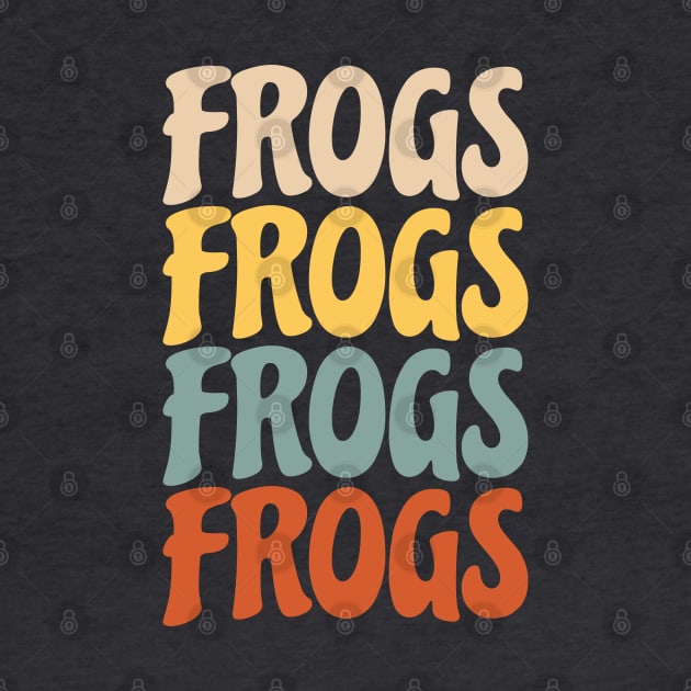 Repeating Frogs Text (Retro) by ElectricFangs